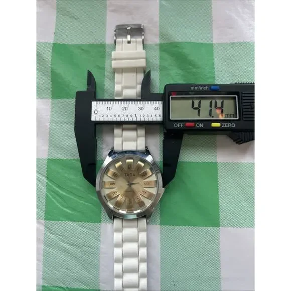 Tada Silver Tone White Band Women’s Quartz Watch - Picture 6 of 6